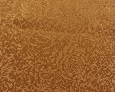 TB-FDN  提花桌布  枱布 100％滌  散花牡丹-咖啡  花瓣紋 側面照